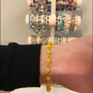 Yellow Mini Crystal Bracelet